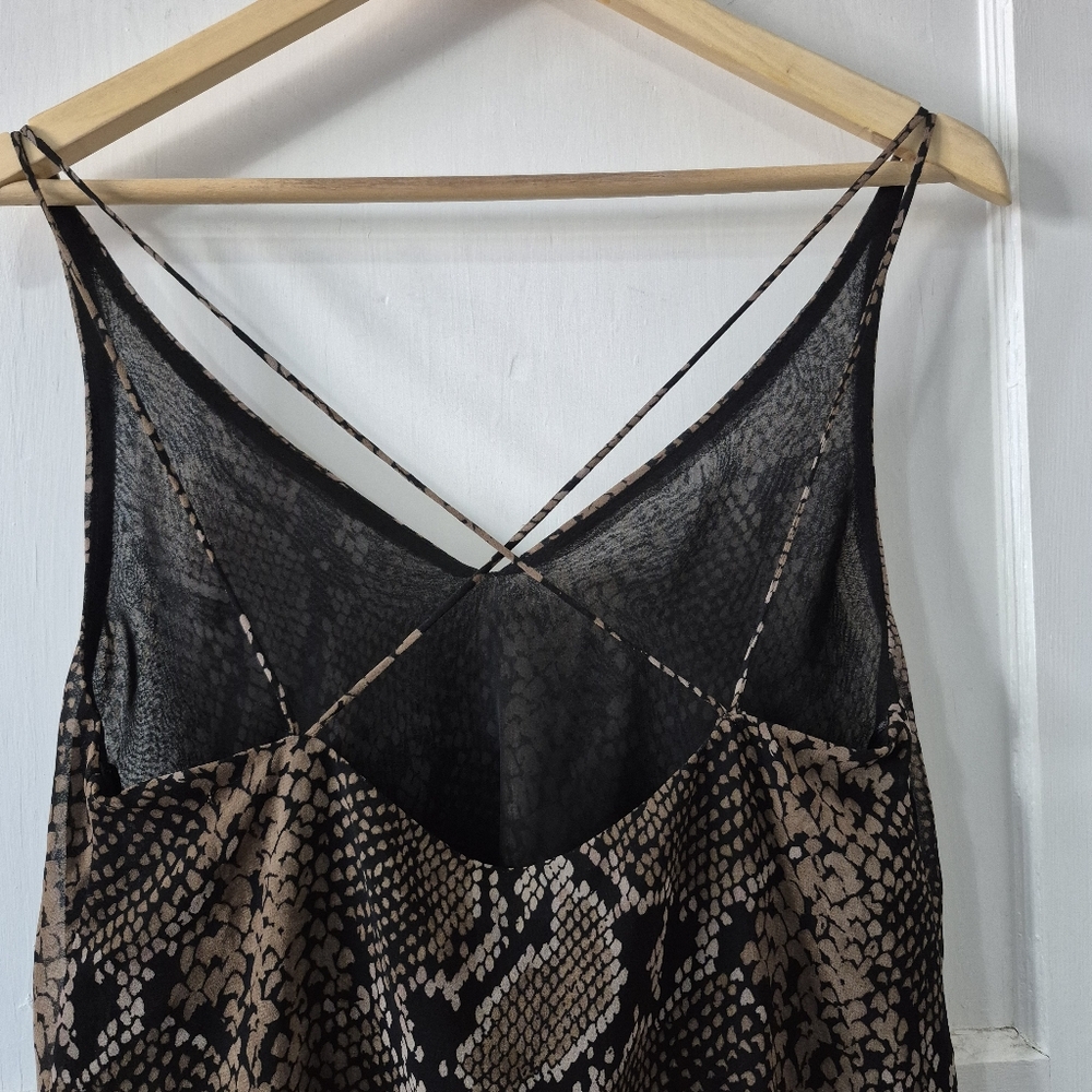 Zara Trf Snake Print Strappy Camisole Tank Top Sz XS NWOT - Picture 9 of 11